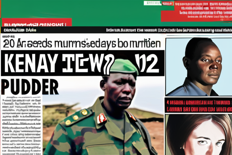 "Kenya Seeks Ex-British Soldier's Arrest for 2012 Murder of Local Woman"