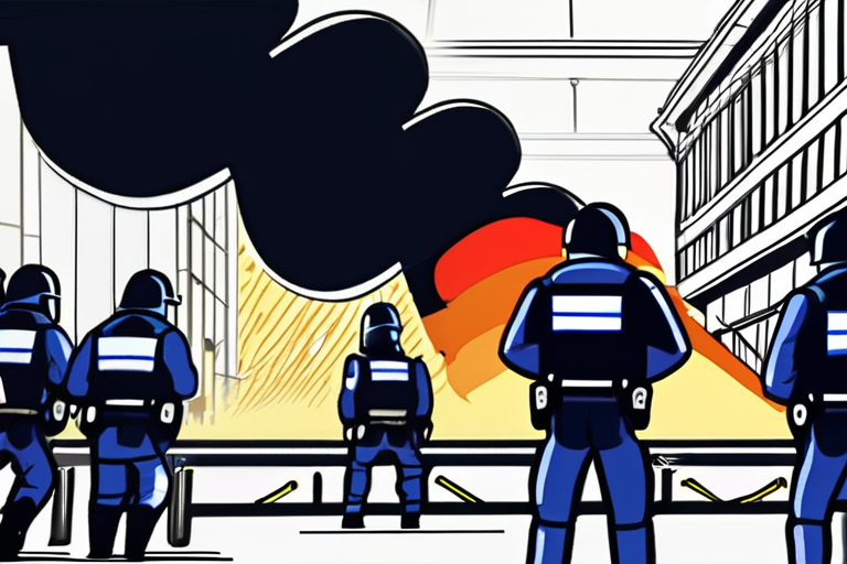 Dutch Police Crack Down on Anti-Immigration Protesters with Tear Gas and Water Cannons