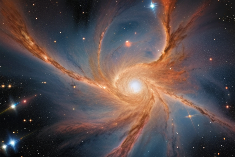 "Hubble Spots Stars Born in Cosmic Chaos"