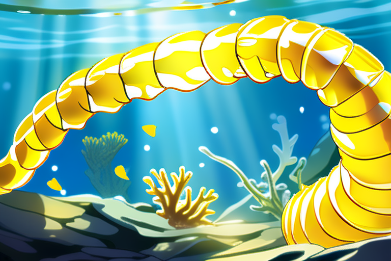 The bright yellow worm that turns ocean poison into golden survival crystals