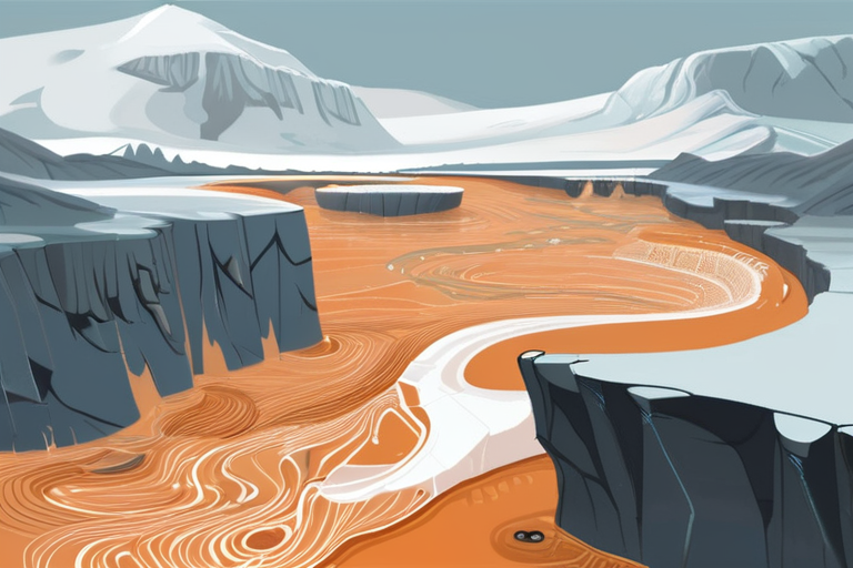 Arctic Rivers Turn Rusty Orange Due to Hidden Ice-Triggered Chemical Reactions