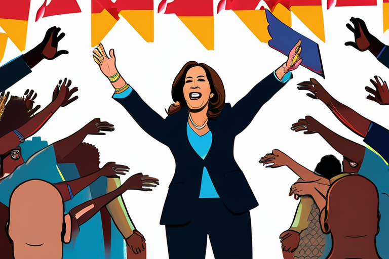 Gaza Protesters Interrupt Kamala Harris' Book Tour Debut