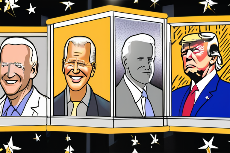 Trump Installs Walk of Fame Wall with Autopen Photo of Biden