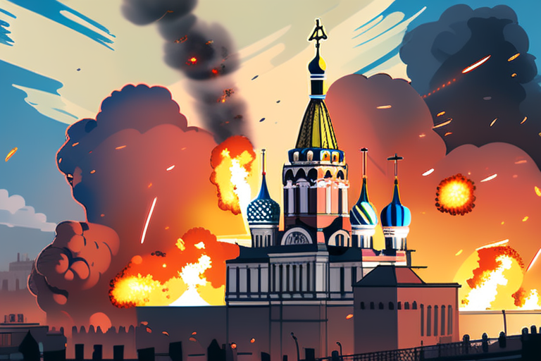 Russian Strikes Kill 17, Including Children, and Damage EU Headquarters in Kyiv