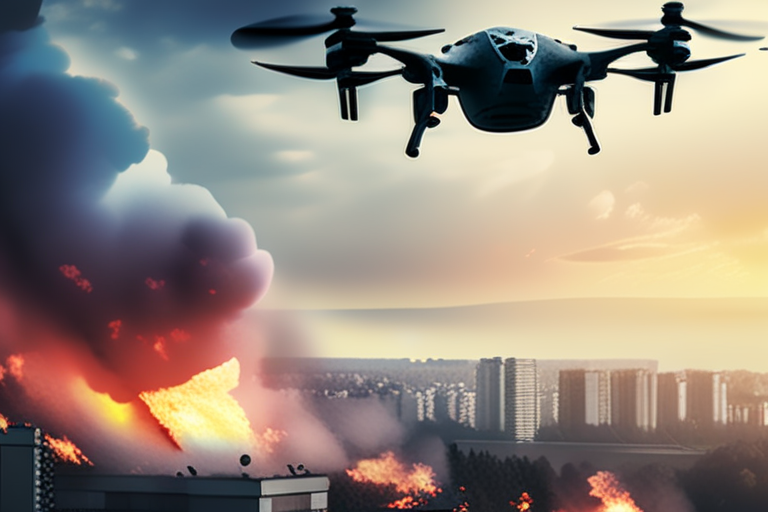 Kyiv Under Fire: Russian Drone and Missile Attack Caught on Shocking CCTV