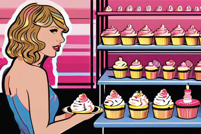 Taylor Swift Teams Up with Baked by Melissa for "Life of a Showgirl" Countdown Cupcakes