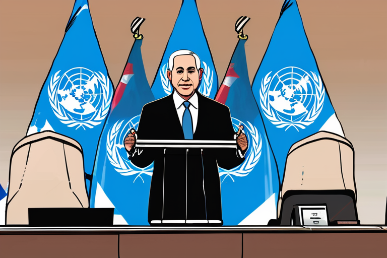 "Netanyahu Sparks Uproar at UN, Condemns Palestinian Statehood Bid"