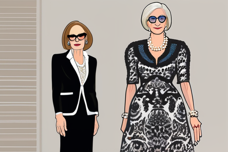 Meryl Streep Channels Miranda Priestly at Dolce Gabbana Showdown with Anna Wintour
