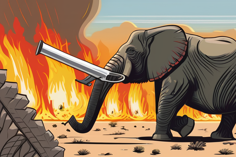 "Army Battles Inferno in Etosha, Saving Third of Namibia's Iconic Reserve"