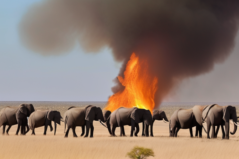 Namibia Sends 500 Troops to Battle Devastating Fire in Etosha National Park
