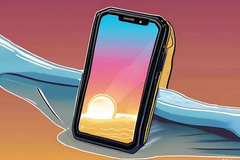 "Rugged Phone Defies Death: Projects 100-Inch Image in Boiling Water, Crushing Force"