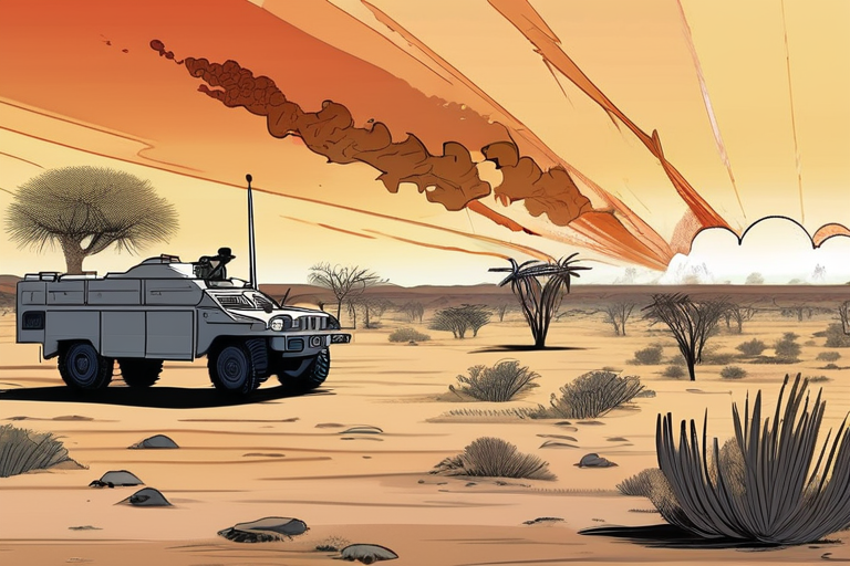 "Namibian Army Battles Inferno Ravaging Iconic Etosha Game Reserve"