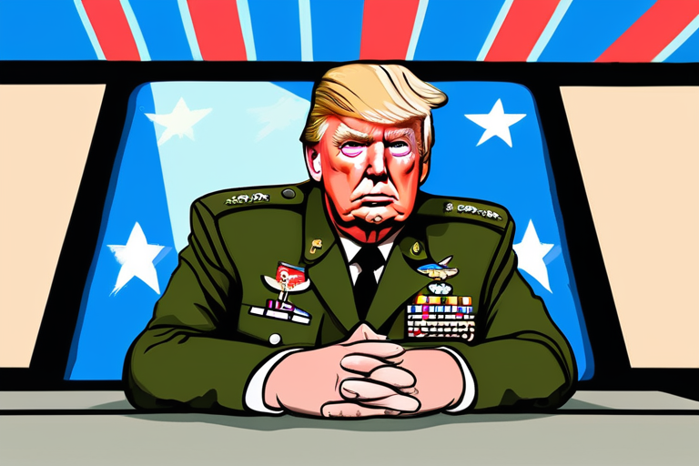 "Trump to Confront Top Generals in Rare Military Briefing"