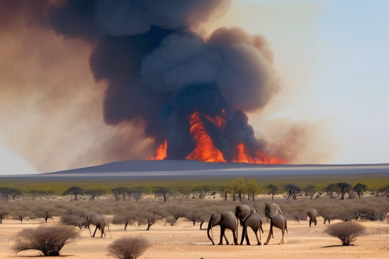 Wildfire Contained: Namibia's PM Tjitunga Elijah Ngurare Announces Control of Etosha Blaze