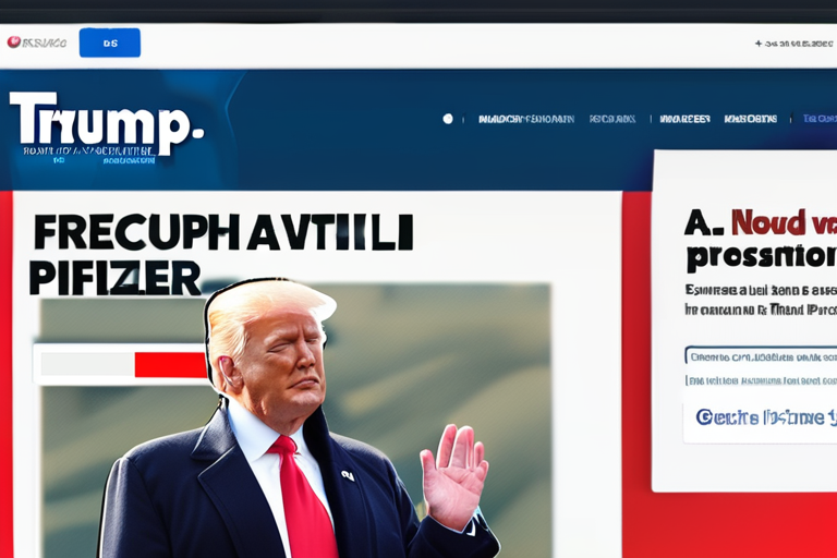 Trump Unveils TrumpRx Website to Cut Prescription Costs with Pfizer Deal