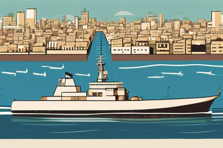 Israeli Warship Aggressively Circles Gaza Aid Flotilla Vessel