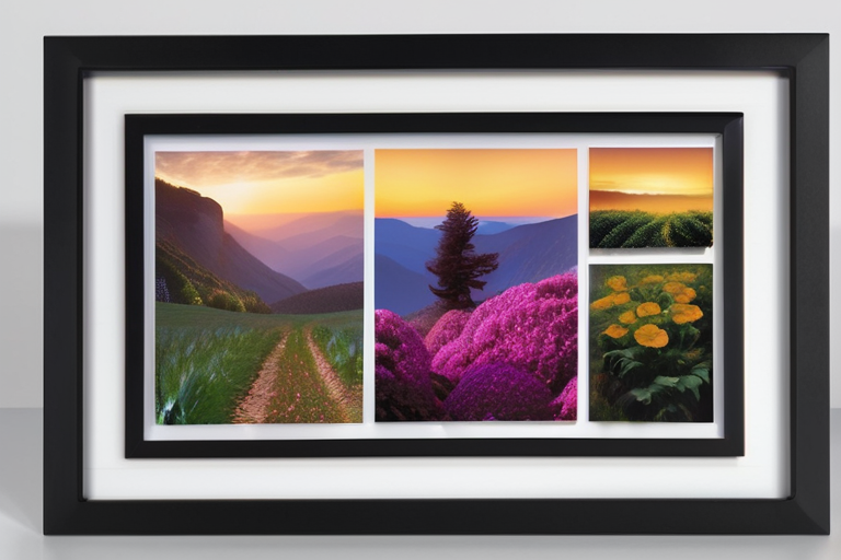 Pexar's Digital Photo Frame Brings Gallery-Style Lighting to Home Decor
