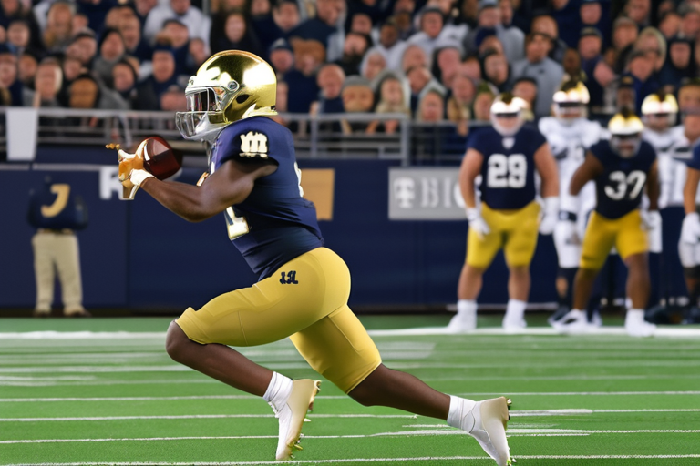 Notre Dame's Jeremiyah Love Unleashes Historic 4-TD Blitz in First Half