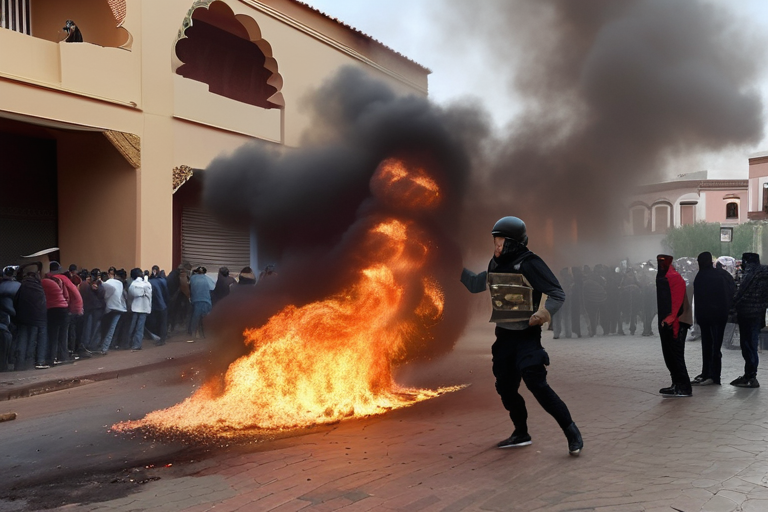 Violence Erupts on Streets of Morocco as Anti-Government Protests Enter Fourth Day