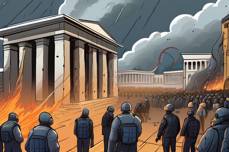 "Tbilisi Palace Under Siege as Protesters Launch Dramatic Storm"