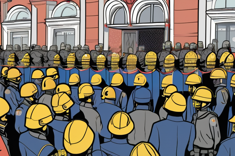 "Tbilisi Palace Under Siege as Protesters Clash with Authorities"