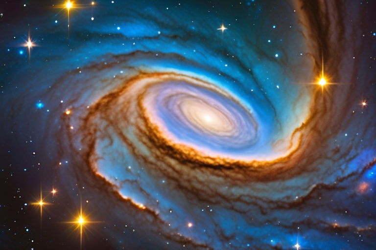 Hubble Unveils Vibrant Galaxy Where Newborn Stars Shine in Blue and Golden Light