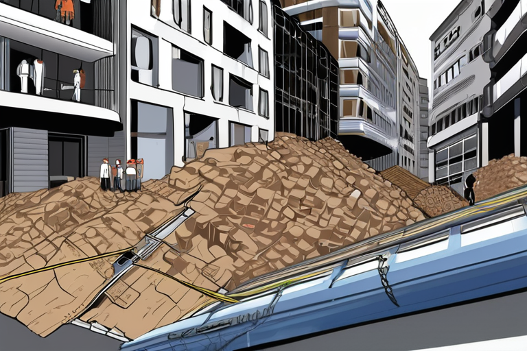 Building Collapse in Madrid's City Center: Four Lives Lost Amid Rescue Efforts