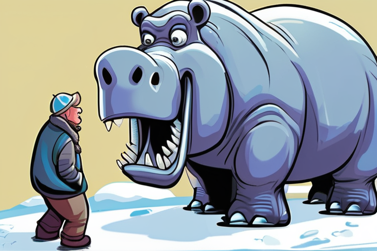 "Ice Age Hippos Defied Frozen Tundra"