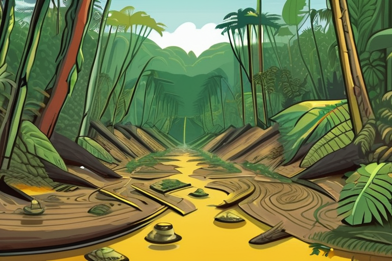 "Amazon Rainforest Ravaged by 140,000 Hectares of Illicit Gold Rush"