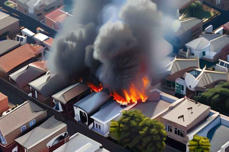 Drone Footage Reveals Chaos as Fire Engulfs Lima Neighborhood