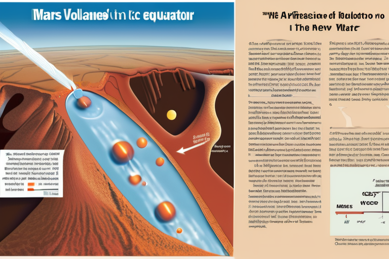Mars Volcanoes Unleashed Ice at the Equator: A New Theory on Water's Role