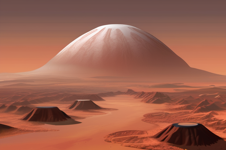 Mars' Ancient Volcanoes May Have Brought Ice to its Equator's Doorstep
