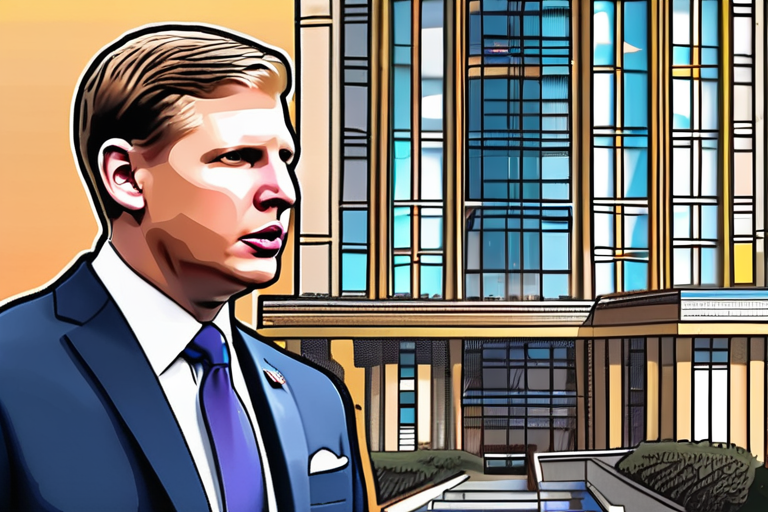 Eric Trump Unveils Revolutionary Plan to Tokenize Real Estate Assets Through WLFI Partnership