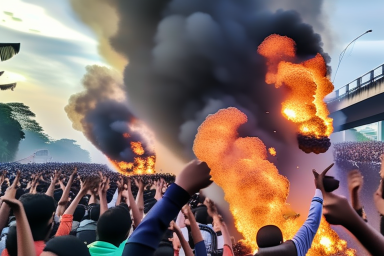 Indonesia Protests Turn Deadly as Police Clash with Demonstrators Over Ride-Sharing Driver's Death