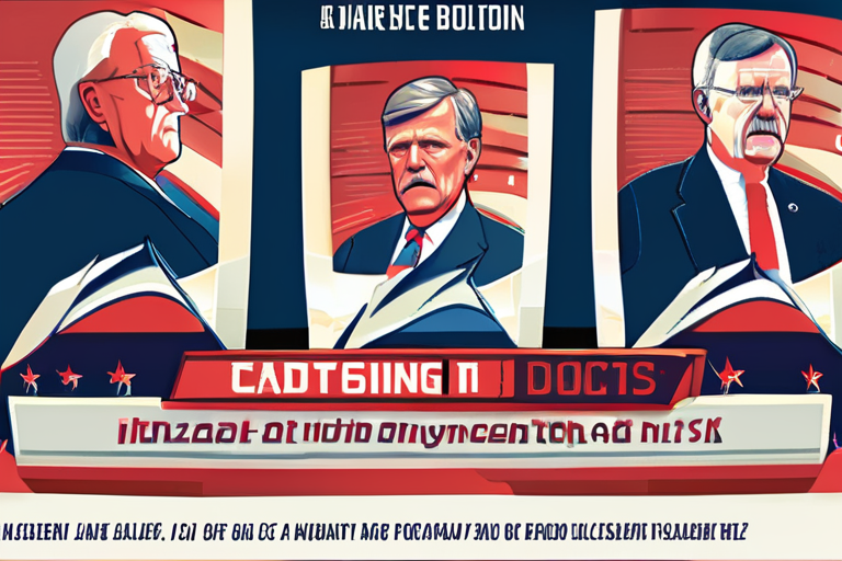 "Bolton Indicted in Classified Docs Case, National Security at Risk"