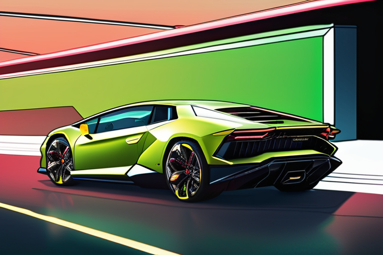 Lamborghini Defies Electric Trend, Sticking with Gas for Decade Ahead