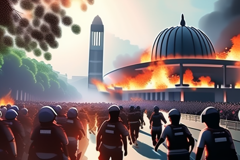 Indonesian Protest Turns Deadly as Parliament Building Engulfed in Flames