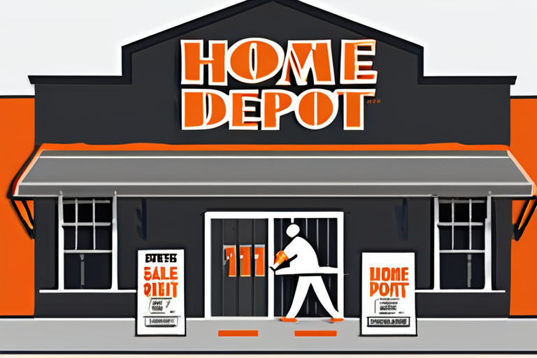 Home Depot Offers Free Power Tools to Boost Sales Amid Global Economic Uncertainty