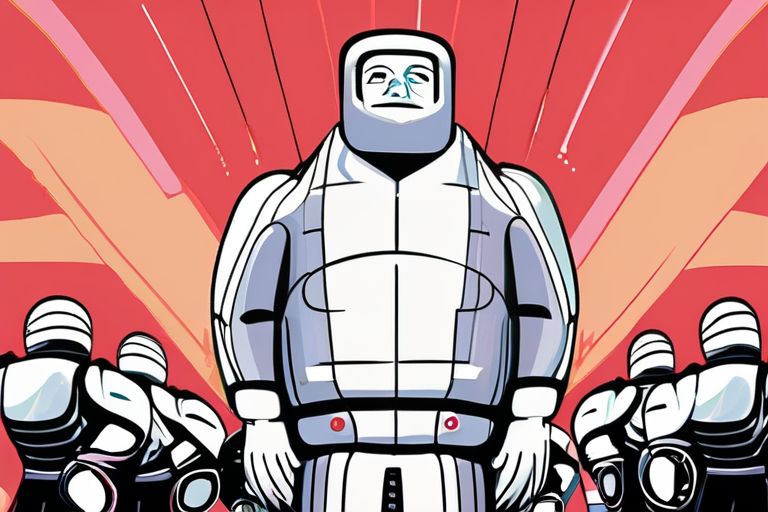 Protesters Don Inflatable Suits to Challenge Trump's "Antifa" Label