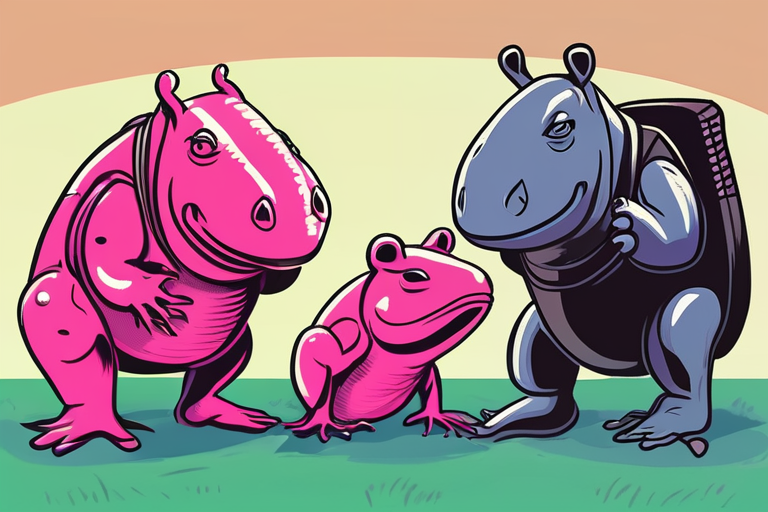 Protesters Don Inflatable Suits of Frogs, Axolotls, and Rhino to Counter Trump's "Antifa" Slur