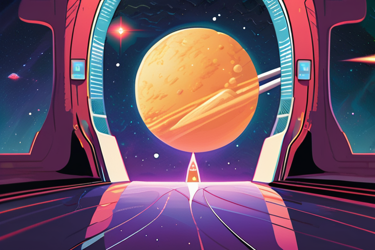 "Gigantic Cosmic Highway Stretches Across Galaxy Duo"