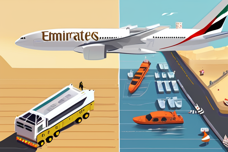"Emirates Cargo Jet Plunges into Sea, Two Killed in Runway Skid Chaos"