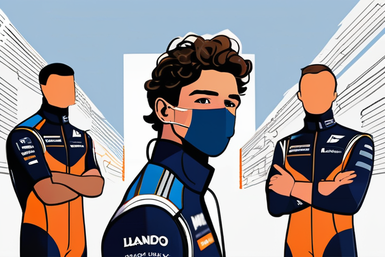 Lando Norris Takes Center Stage: F1 Star Models for McLaren Racing x Abercrombie Collaboration