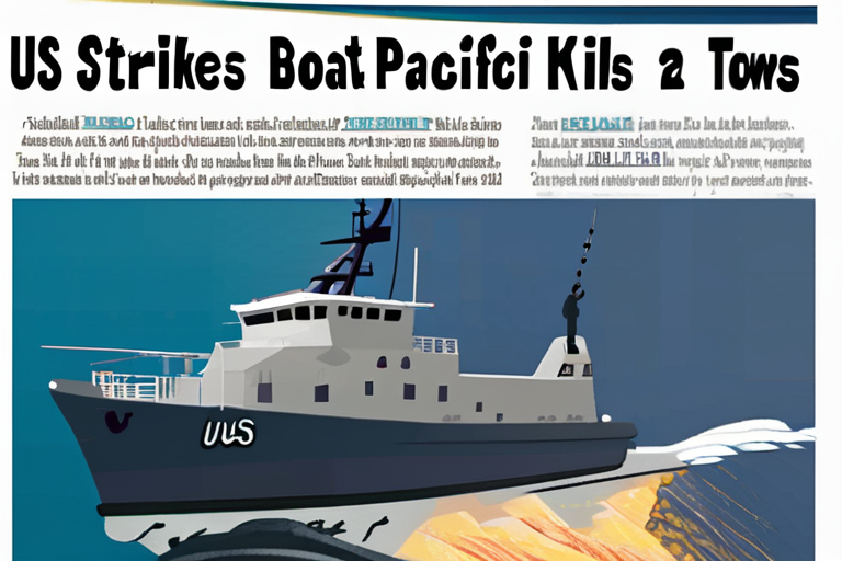 "US Strikes Alleged Pacific Drug Boat, Kills Two"