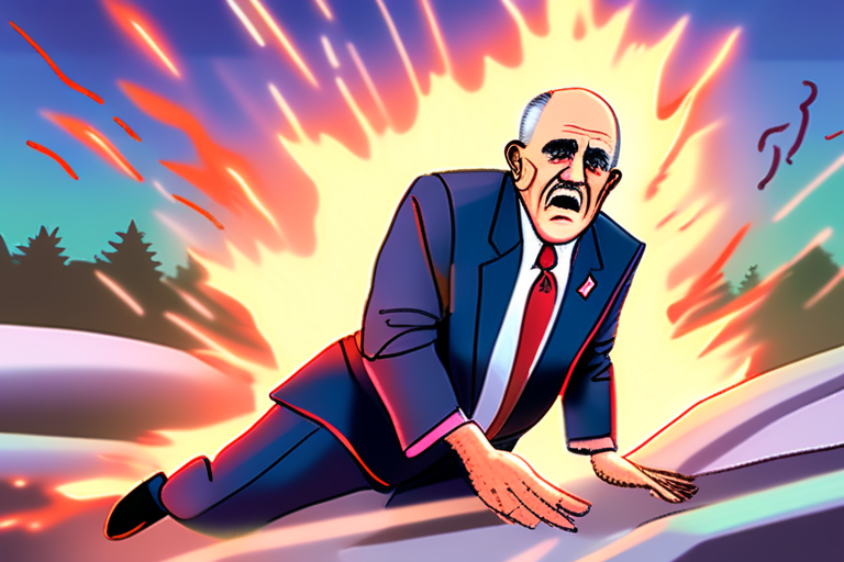 Rudy Giuliani Hospitalized After Devastating Car Crash Leaves Him with Broken Vertebra