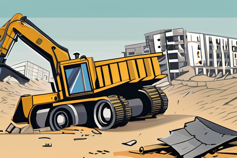 Gaza's Debris Removal Halted by Israeli Restrictions on Heavy Machinery