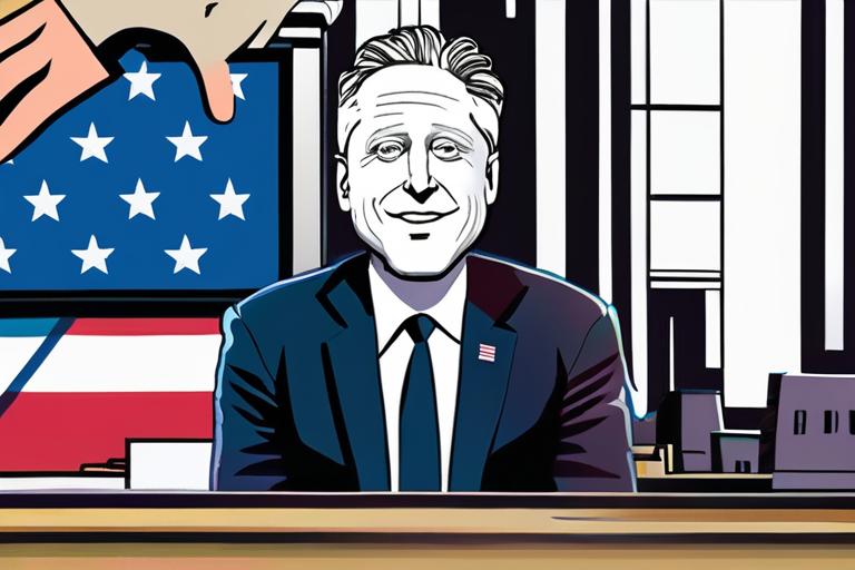 Trump's Third Term Bid Sparks Global Concern as Jon Stewart Cites Impressive Infrastructure Plans