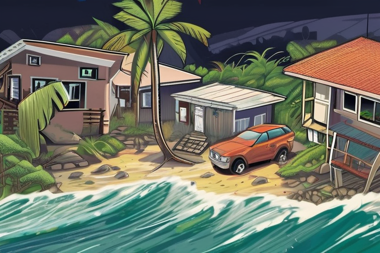 "Hurricane Melissa Brings Destruction to Jamaican Shores"