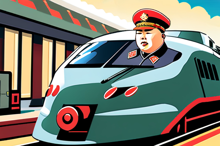 North Korea's Kim Jong Un leaves for China by armoured train