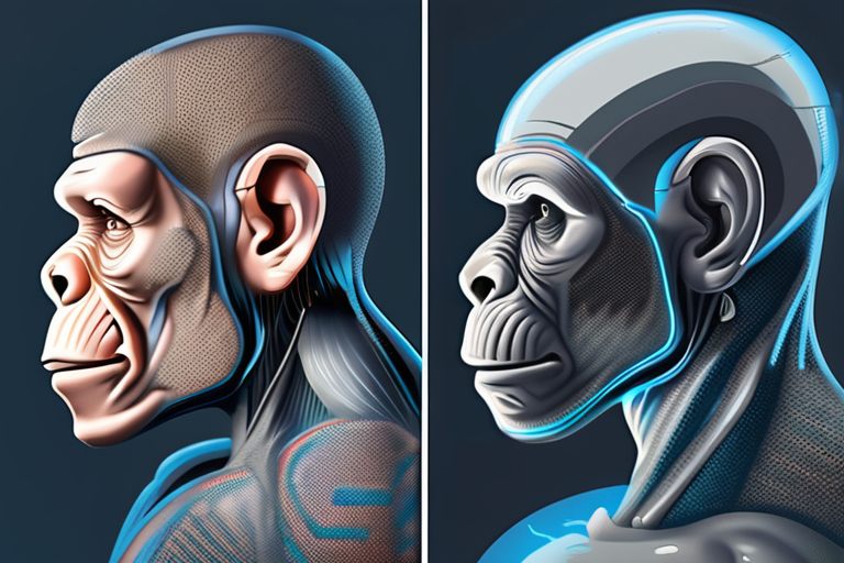 Humans Outpace Ape Evolution with Rapid Brain and Face Makeover